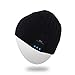 Winter Washable Bluetooth Music Hat Warm Soft Knitted Trendy Short Skully Beanie Cap w/Wireless Headphone Headset Earphone Mic Hands Free for Excrise Gym Sports Fitness Running Skiing - Black