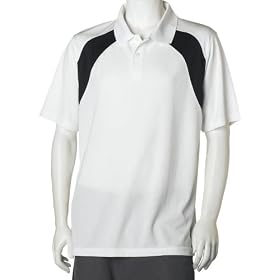 PGA Tour Men's Short Sleeve Poly Performance Golf Color Block Shirt