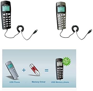 OnairMall Portable LCD Screen USB VOIP Skype Phone (Silvery)