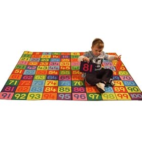 Be-Active Giant 1-100 Numbers Fun Play Carpet & it's a great floor covering!