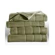Sunbeam SlumberRest Quilted Luxury Heated Electric Blanket Full Size Sage Green