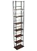 Kitchen & Housewares : DAKOTA - 140 DVD / 210 CD Storage Tower Shelves - Black
