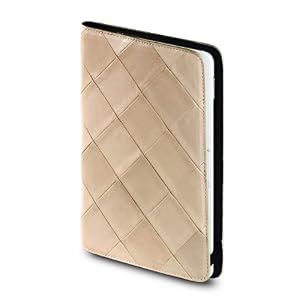 OCTO Quilted Kindle 2 Leather Cover with Hinge (Fits 6" Display, Latest Generation Kindle), Beige