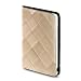 OCTOVO Quilted Kindle 2 Leather Cover with Hinge (Fits 6″ Display, 2nd Generation Kindle), Beige