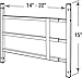 Prime-Line Products S 4750 3 Bar Fixed Window Guard, 14-Inch - 22-Inch x 15-Inch, Bronze