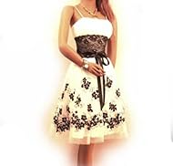 Plus Size Polyester/Spandex Cocktail Lace Bridesmaid Dress/Prom Dress 