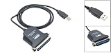 HDE (TM) USB to IEEE 1284 Parallel Port Adapter Cable