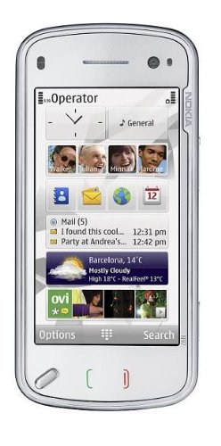 Nokia N97 Unlocked Phone with Touchscreen, 3G, 5 MP Camera, A-GPS, 32 GB, MicroSD Slot, and Integrated Ovi Applications--U.S. Version with Warranty (White)