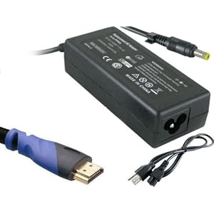 ClearMax Laptop AC Adapter/Charger + 12ft Ultra HDMI Cable for HP Compaq Presario V2000: V2000t, V2000z, V2001, V2002, V2003, V2004, V2005, V2006