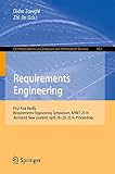 Requirements engineering : first Asia Pacific Requirements Engineering Symposium, APRES 2014, Auckland, New Zealand, April 28-29, 2014, proceedings