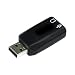 BIGtec USB Soundkarte 5.1 USB Adapter , externe Soundkarte f�r USB , USB Soundstick 5.1 , USB Sound Adapter Stick mit 3D Sound Effekt , USB Lautsprecher Mikrofon Headset Anschlu�, USB auf 3,5mm Adapter , USB 2 x 3,5mm Anschlu�