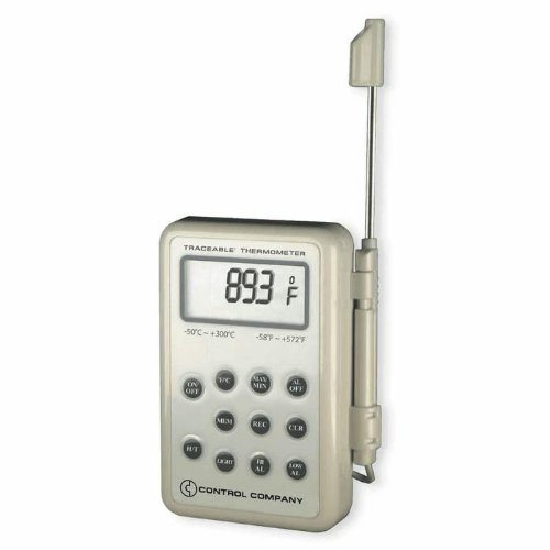 Control Company 4373 Waterproof Datalogging Thermistor Thermometer with Alarm