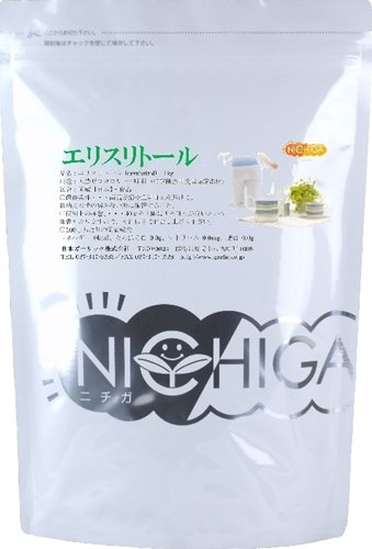 国産エリスリトール (erythritol) １kg【メール便送料無料】　特定健康用食品認定素材　糖質ゼロ 天然カロリーゼロの甘味料『健康志向の食品素材（砂糖代替甘味料）』ダイエット中の甘みの補給に