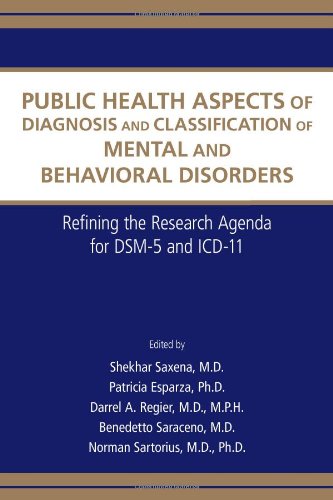 Public Health Aspects of Diagnosis and Classification of Mental and Behavioral Disorders: Refining the Research Agenda for Dsm-5 and ICD-10