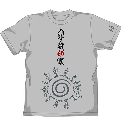 NARUTO 八卦の封印式Tシャツ Lグレー サイズ:M