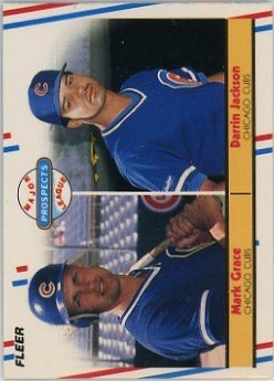 Mark Grace Chicago Cubs 1988 Fleer #641 Rookie Baseball Card