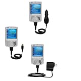 Deluxe Kit for the HP iPaq hw6910 includes a USB cable with Car and Wall Charger - Gomadic Brand w/ TipExchange Technology