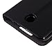 Okeler Fashion PU Leather Wallet Magnetic Flip Case Cover for Lenovo A820 A820T Black with Free Pen