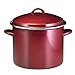 Paula Deen Signature Enamel on Steel 12-Quart Stockpot, Red Speckle
