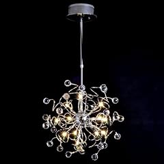 Cheap Product Chrome Finish Crystal Chandelier with 15 Lights - Floral Shape Design Onsale