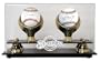 Paul Molitor and Robin Yount - Brew Crew - Autographed Baseballs with 2 Ball Display Case