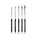 KADS 100% Kolinsky Sable Acrylic Brush 5pcs/Set Size 2#/4#/6#/8#/10# Acrylic Brush Black Kolinsky Sable Acrylic Nail Brushes