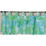Turquoise and Lime Tie Dye Window Valance by JoJo... by JoJo Designs