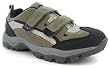 Dr Keller Carnic Velcro Mens Velcro Fastening Hiking/Walking Shoes - Grey/Black/Navy