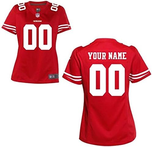 HWHUW Customized America Women Football Jerseys Game-Red Woman Size M