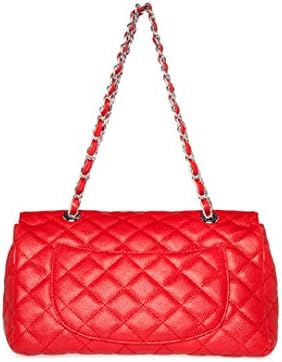DailyLook Women's, Coco Quilted Large Handbag, red