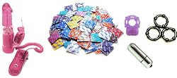 Durex Condoms Wild Weekend and Rabbit Vibrator Deluxe Naughty Novelties