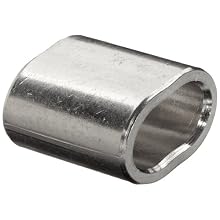 Loos Cableware SL11-2 10 Piece Stainless Steel Crimping Sleeve Set for 1/16" Diameter Wire Rope