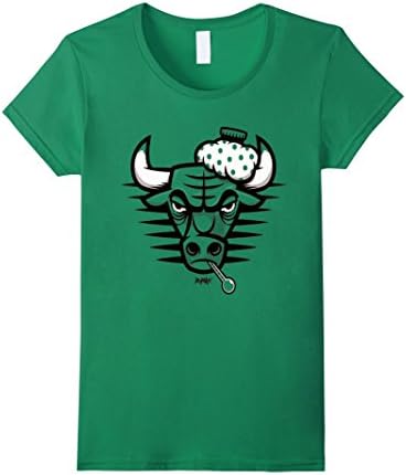 Women's Micheal 23 Flu Game Sick Bully Shirt Medium Kelly Green