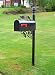The Windsor Aluminum Mailbox and Post System, Black