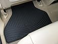 BMW All Weather Rear Rubber Floor Mats 323 325 328 330 Sedan & Wagon (1999-2005), Coupe (2000-2006) - Black