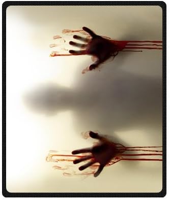 Ghostly Bloody Zombie Custom Personalized Woolen Blanket Fleece Blanket Indoor and Outdoor Blanket Travel Blankets 50x60 Inches (Medium)
