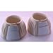Milepost Rubber Bell Boot For Horses, Medium White