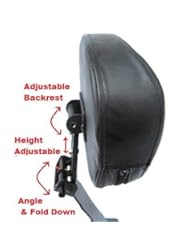 Automotive Parts and Accessories: Fully Adjustable Drivers Backrest for 88-12 Harley Davidson Touring - Cavalry Customs