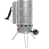 Heavy Save  Max Bbq Eco Charcoal Chimney Starter With Gas Burner # Chimney Starter Reviews