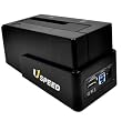 Anker Uspeed USB 3.0 & eSATA Festplatten Dockingstationen Docking Station f�r 2.5/3.5 zoll HDD und SSD mit USB 3.0 Kabel und eSATA Kabel (Chipsets: ASM1051+ASM1453)