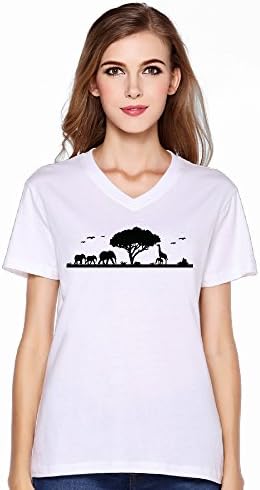 Africa Women Sporty Funny Shirts Tshirts T Shirts 80s