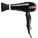 Berta 2000W Professional Hair dryer 2 Speed and 3 Heat Settings Powerful Lightweight AC Motor Negative Ions Professional Hair Dryer Removable Inlet Grille 220-240V Blow Dryer