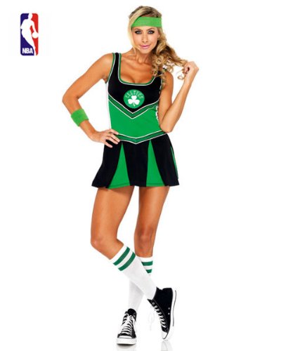 NBA Boston Celtics Cheerleader Costume, Small/Medium