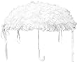 Fabulous White Lace Parasol with Ribbons Layered Ruffles