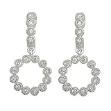 14K White Gold Bezel Set Round Diamond Round Earrings (0.20 ctw, G-H, SI1)