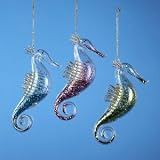 GLASS SEAHORSE ORNAMENT