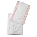 SwaddleDesigns Baby Burpies 2-pc. Set - Pink Mod Circles
