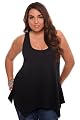 Torrid Plus Size Black Shark Bite Tank