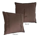 Review Nautica Home PWS90725BRNAP1 / Nautica Redstone Stripe 16-by-16-Inch Decorative Pintucked Pillow