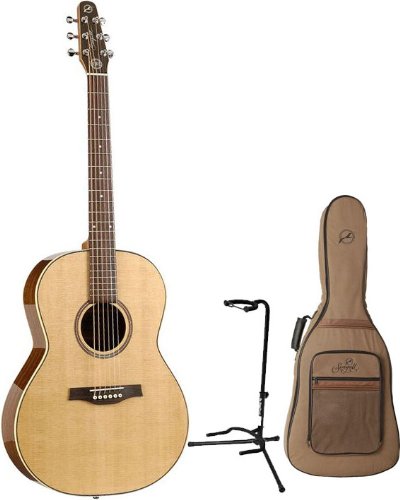 Seagull Maritime SWS Folk High Gloss with Free Seagull Case and Guitar Stand